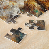 幼いウサギを抱えている妖精 ジグソーパズル (側面)