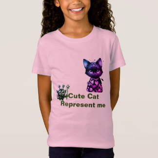 幼いカラフルと美しい猫 Tシャツ