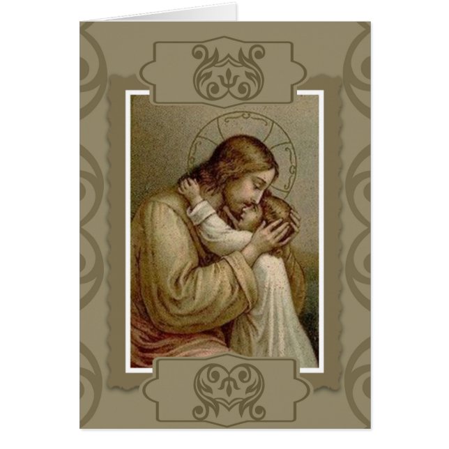 幼い女の子を持つイエス (正面)