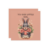 幼い娘へのバレンタイン カード (正面/裏面インサイチュ)