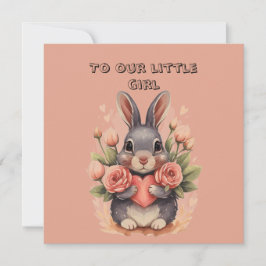 幼い娘へのバレンタイン カード