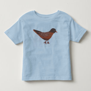 幼い子供のロビンの鳥のTシャツの男女兼用なワイシャツ トドラーTシャツ