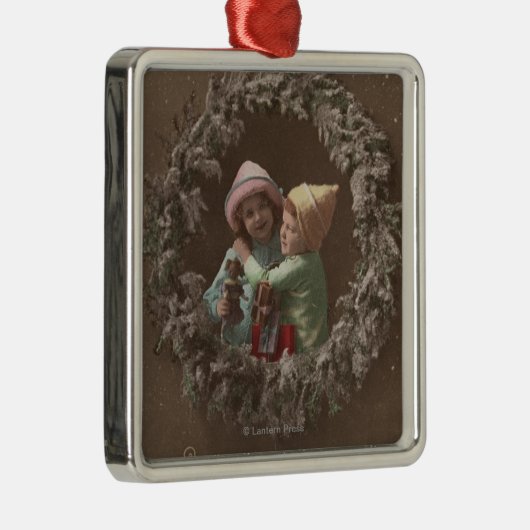 幼い子供の包含 メタルオーナメント (右)