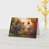 幼い子供を私に挨拶状を来ることを許可して下さい カード (黄色い花)