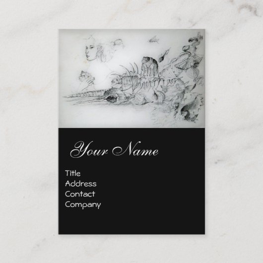 幼い少女と貝殻 名刺 (正面)