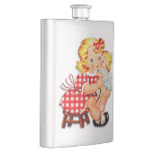 幼い少女 レトロ ビンテージ人形 子 フラスク (右)