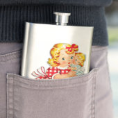 幼い少女 レトロ ビンテージ人形 子 フラスク (インサイチュ)