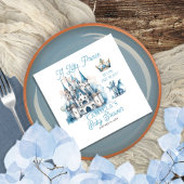 幼い王子が男の子の赤ん坊のシャワーを途中にある スタンダードカクテルナプキン