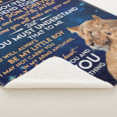 幼い男の子の昨日の友人の今日 – ライオンの母に息子 シェルパブランケット (3/4)