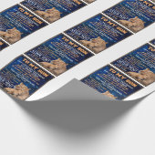 幼い男の子の昨日の友人の今日 – ライオンの母に息子 ラッピングペーパー (角)