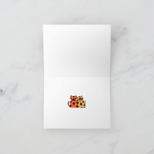 幼い虎 カード (内部)