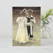 幼い頃の恋人たちの結婚式招待状 招待状 (スタンド正面)