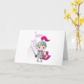 幼い騎士の挨拶状 カード (黄色い花)