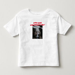 幼児おもしろいな猫のワイシャツ(赤い文字) トドラーTシャツ