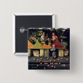 幼児およびオレンジ 缶バッジ (正面&裏面)