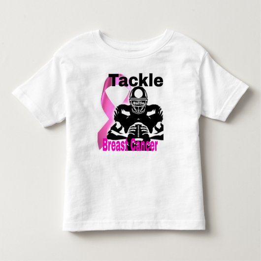 幼児が乳癌のシャツに取り組む トドラーTシャツ (正面)