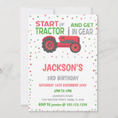 幼児と子供のためのファームパーティーカード 招待状 (正面)