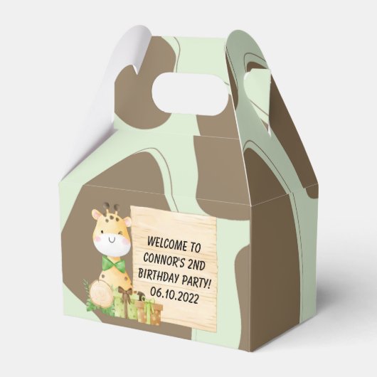 幼児のお気に入り箱かわいいキリン フェイバーボックス (正面サイド)