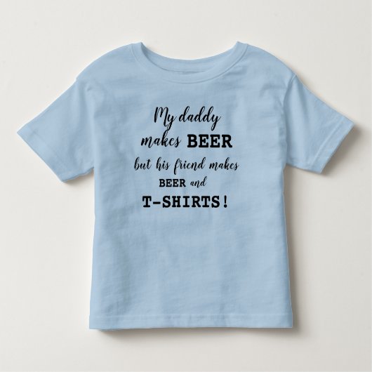 幼児のためのより少ないビール醸造所のワイシャツ トドラーTシャツ (正面)