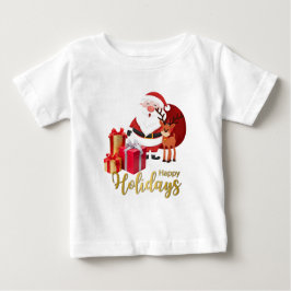幼児のためのクリスマスTシャツ ベビーTシャツ