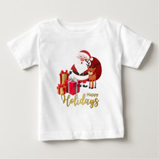 幼児のためのクリスマスTシャツ ベビーTシャツ