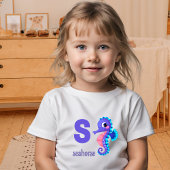 幼児のためのシーサイドシーホースティー トドラーTシャツ