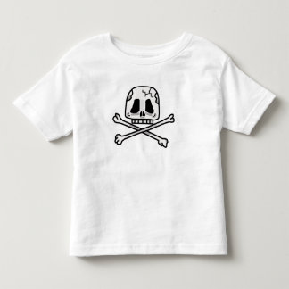 幼児のためのスカルおよび十字の骨のワイシャツ! トドラーTシャツ