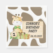 幼児のための可愛いキリン スタンダードランチョンナプキン (正面)