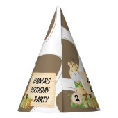 幼児のための可愛いキリン パーティーハット (裏面)