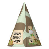 幼児のための可愛いキリン パーティーハット (裏面)