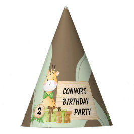幼児のための可愛いキリン パーティーハット