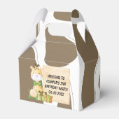 幼児のための可愛いキリン フェイバーボックス (裏面サイド)