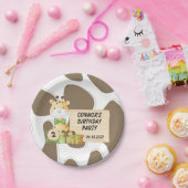 幼児のための可愛いキリン ペーパープレート (パーティー)