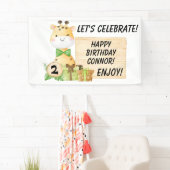 幼児のための可愛いキリン 横断幕 (インサイチュ)