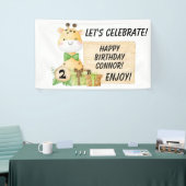 幼児のための可愛いキリン 横断幕 (トレードショー)