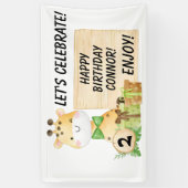 幼児のための可愛いキリン 横断幕 (縦)