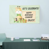 幼児のための可愛いキリン 横断幕 (トレードショー)