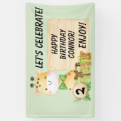 幼児のための可愛いキリン 横断幕 (縦)