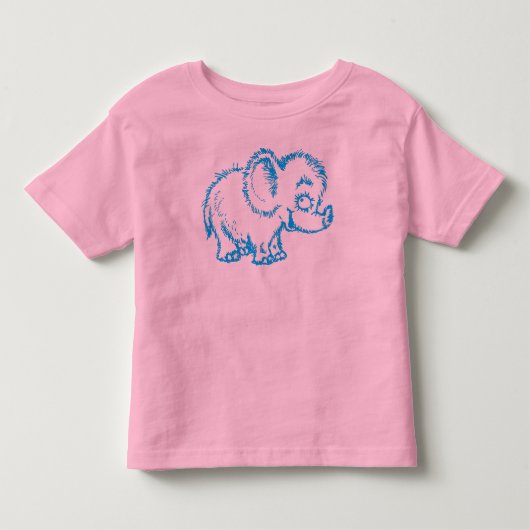 幼児のための曖昧な象のTシャツ トドラーTシャツ (正面)