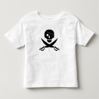 幼児のための海賊スカルシャツ