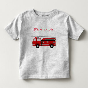 幼児のための消防車 トドラーTシャツ