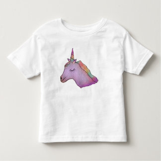幼児のための白いユニコーンのティー トドラーTシャツ