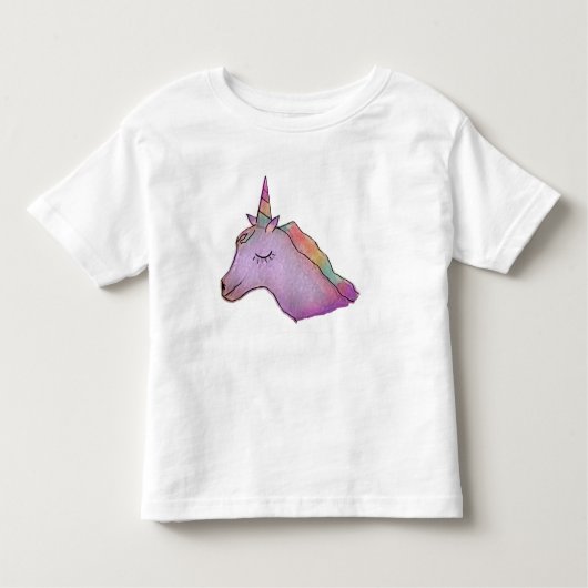 幼児のための白いユニコーンのティー トドラーTシャツ (正面)