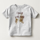 幼児のためのpooのワイシャツによって絵を描くこと トドラーTシャツ (正面)