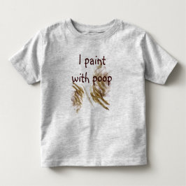 幼児のためのpooのワイシャツによって絵を描くこと トドラーTシャツ