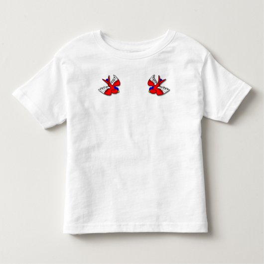 幼児のつばめの入れ墨のワイシャツ トドラーTシャツ (正面)