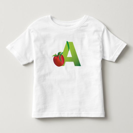幼児のアルファベットのTシャツ トドラーTシャツ (正面)