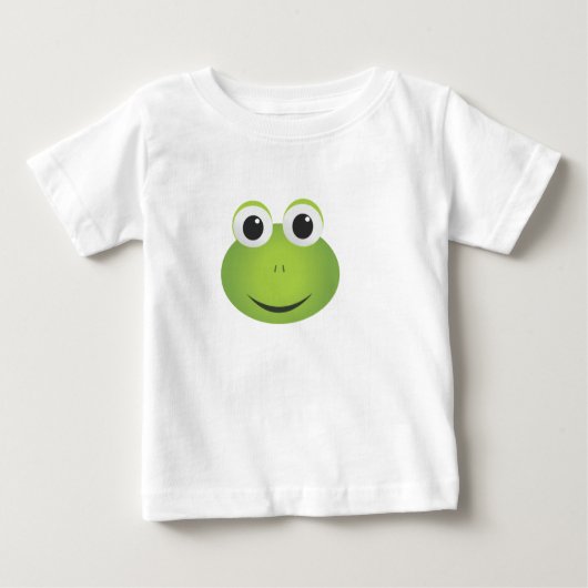 幼児のカエルのシャツ ベビーTシャツ (正面)