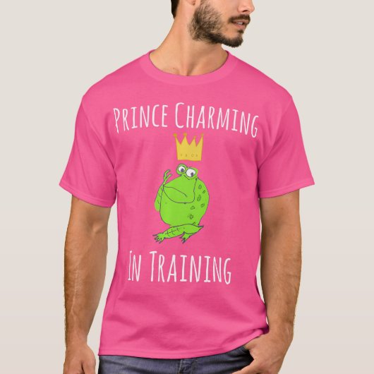 幼児のカエル魅力的を訓練するカエルの王子 Tシャツ (正面)