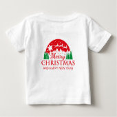 幼児のクリスマス・シャツ ベビーTシャツ (裏面)